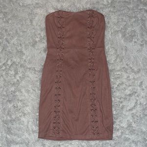 Strapless Plush Pink Dress Size 4